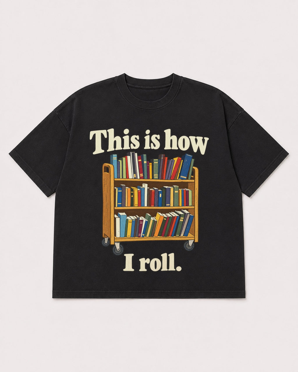 Mockup Boxy Heavyweight Tee Black product