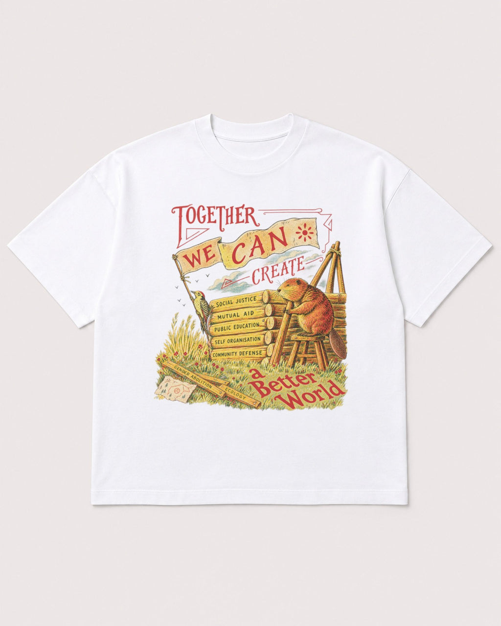 Mockup Boxy Heavyweight Tee White product