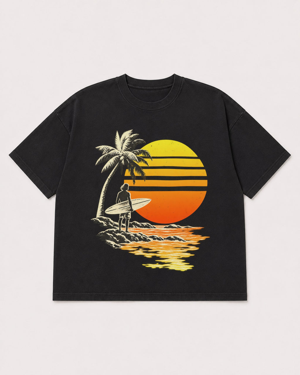 Mockup Boxy Heavyweight Tee Black product