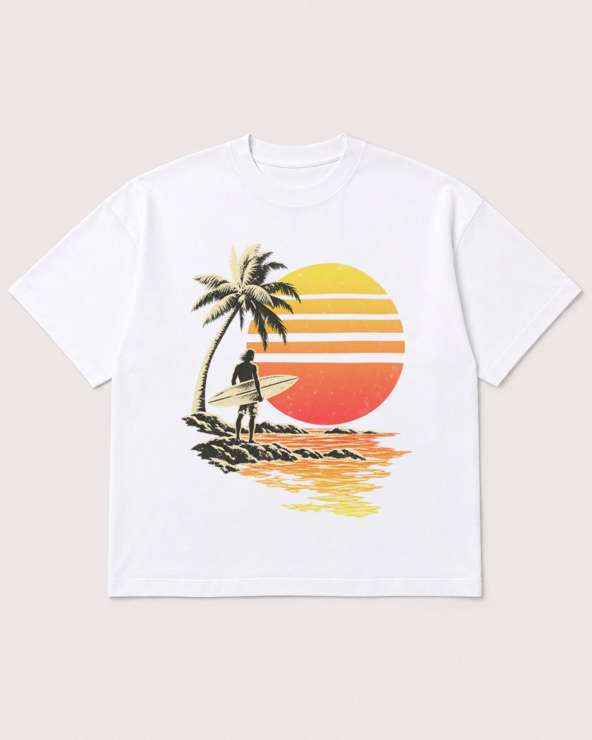 Mockup Boxy Heavyweight Tee White product