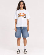 Mockup Boxy Heavyweight Tee White female full-body 06