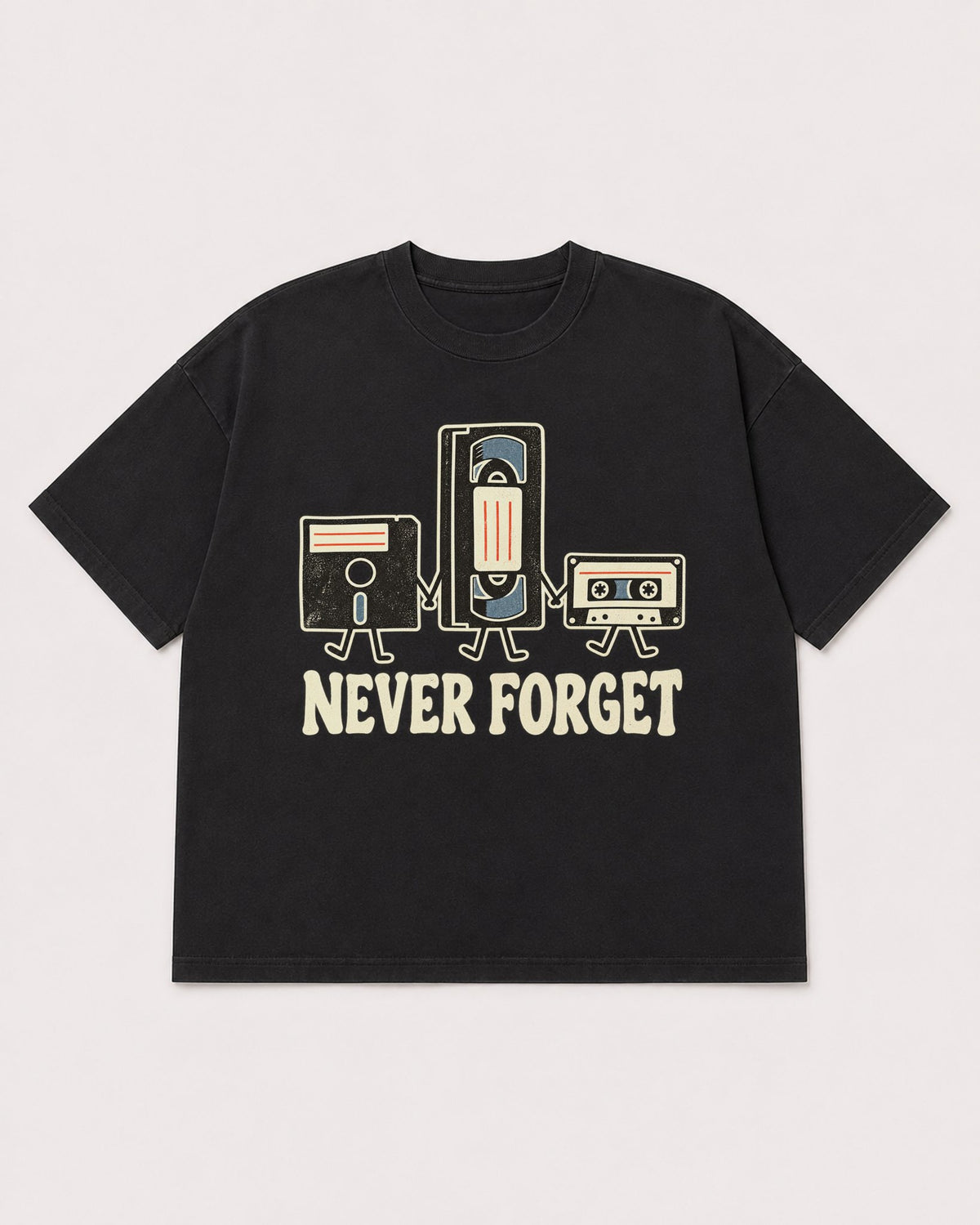 Mockup Boxy Heavyweight Tee Black product