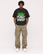 Mockup Boxy Heavyweight Tee Black male full-body 04