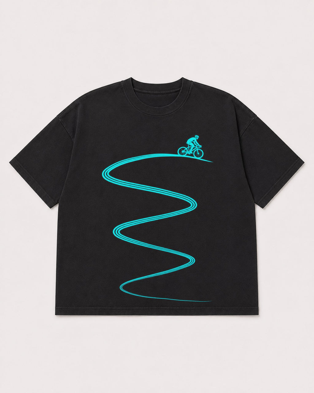 Mockup Boxy Heavyweight Tee Black product