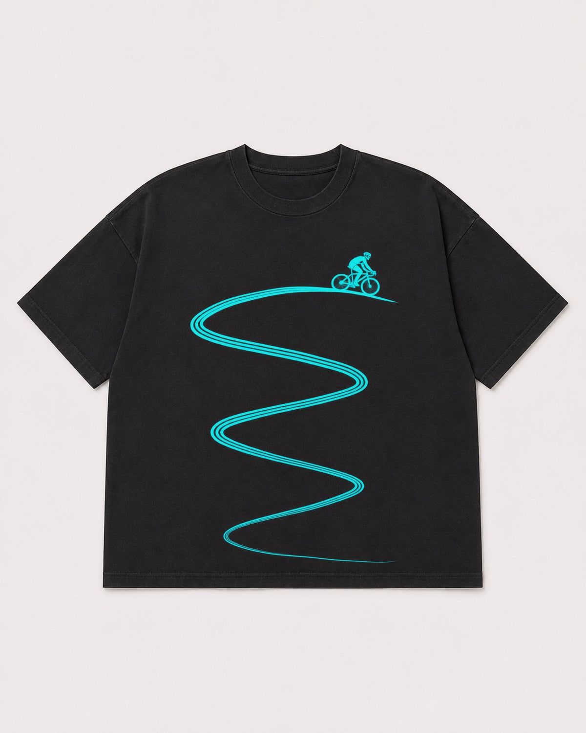 Mockup Boxy Heavyweight Tee Black product