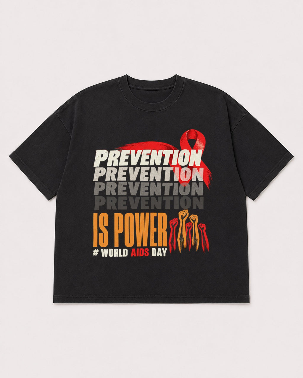 Mockup Boxy Heavyweight Tee Black product