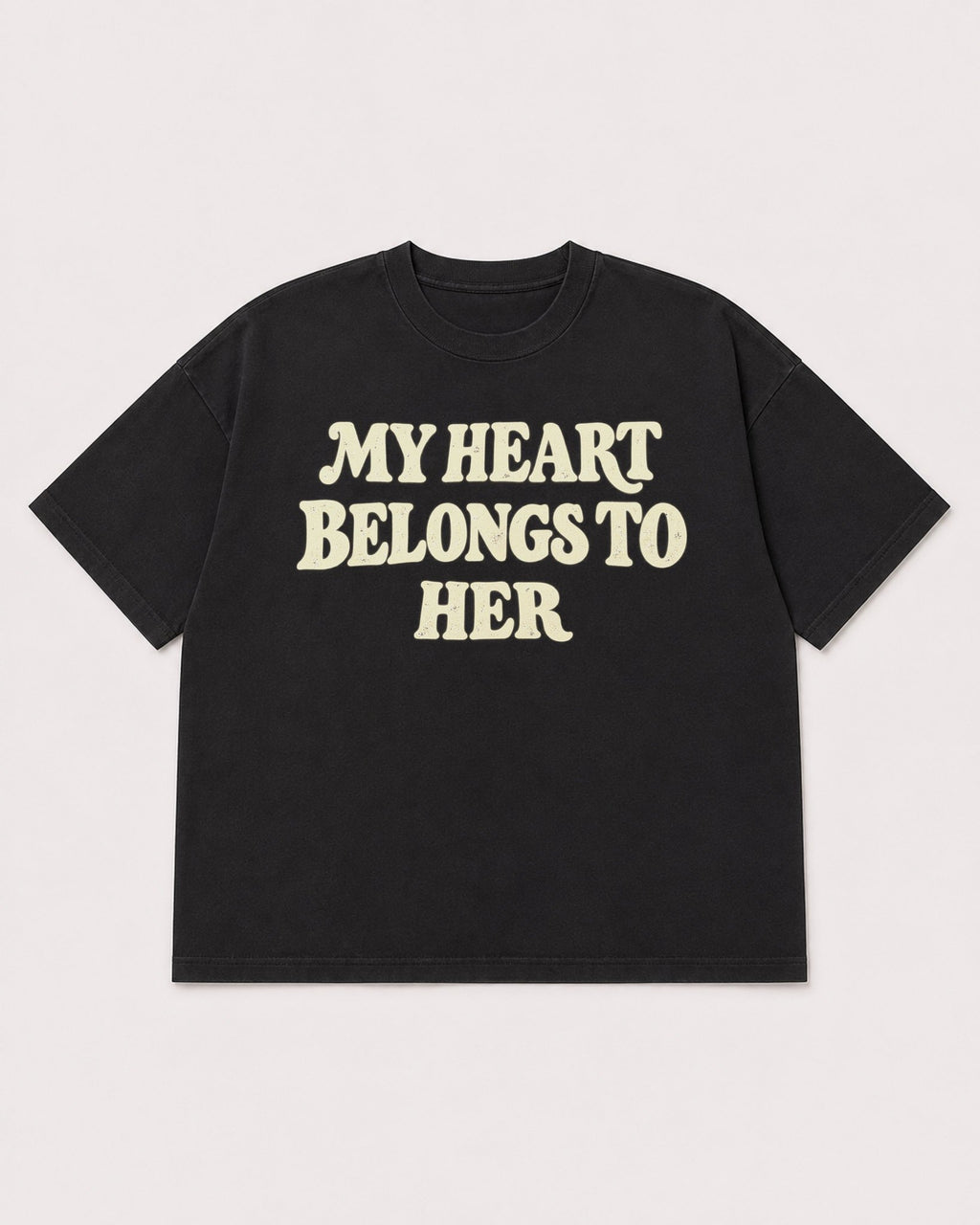 Mockup Boxy Heavyweight Tee Black product