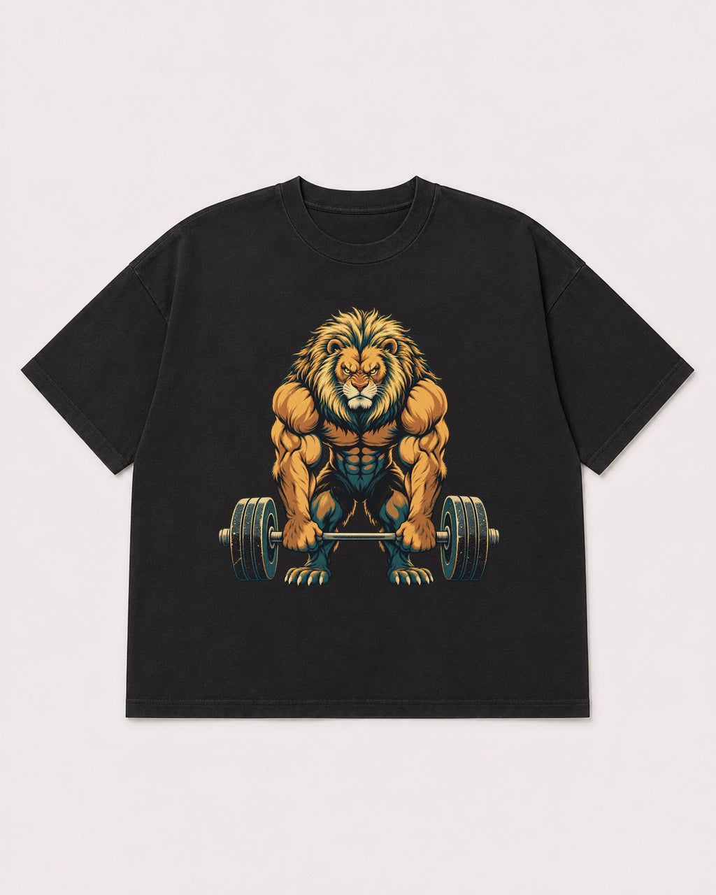 Mockup Boxy Heavyweight Tee Black product