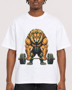 Mockup Boxy Heavyweight Tee White male close-up 05