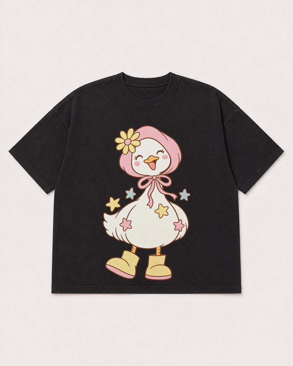 Mockup Boxy Heavyweight Tee Black product
