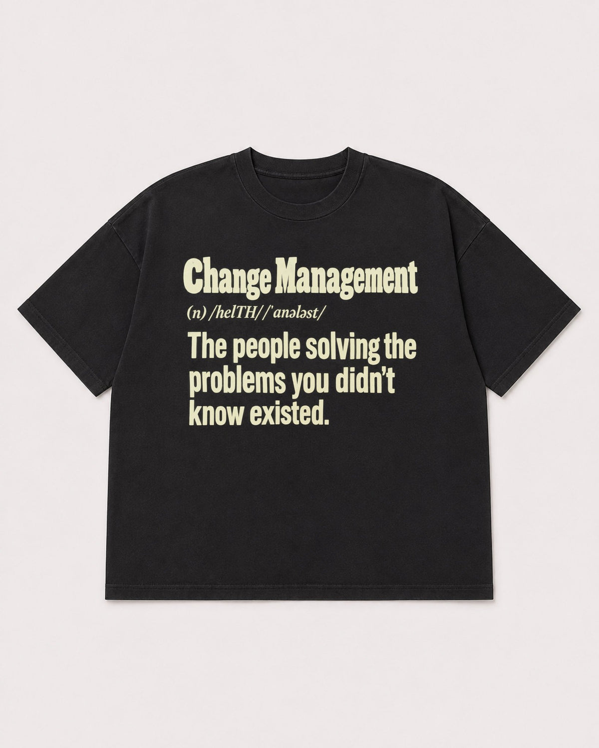 Mockup Boxy Heavyweight Tee Black product