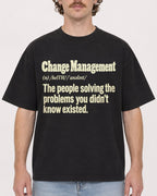 Mockup Boxy Heavyweight Tee Black male close-up 09
