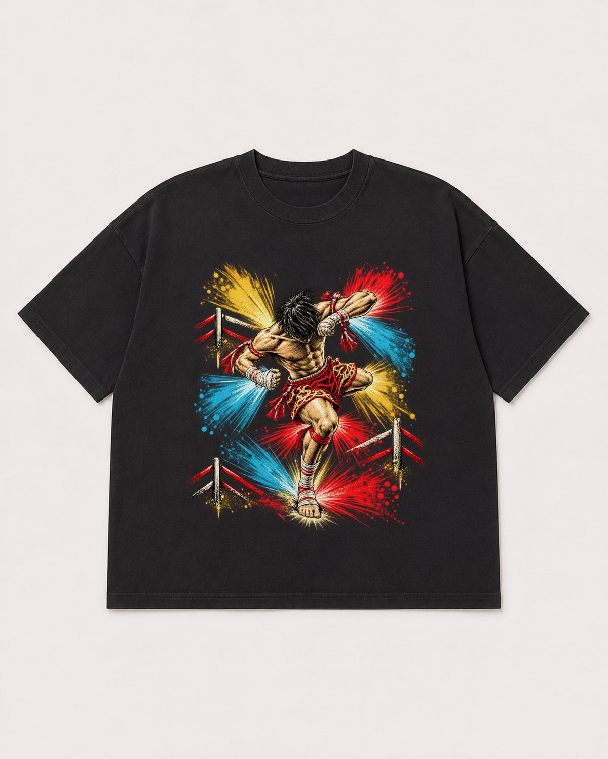 Mockup Boxy Heavyweight Tee Black product