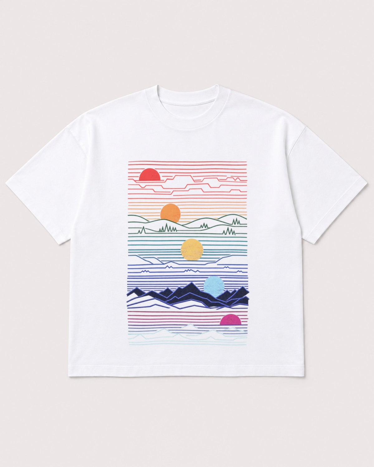 Mockup Boxy Heavyweight Tee White product