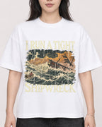 Mockup Boxy Heavyweight Tee White female close-up 13