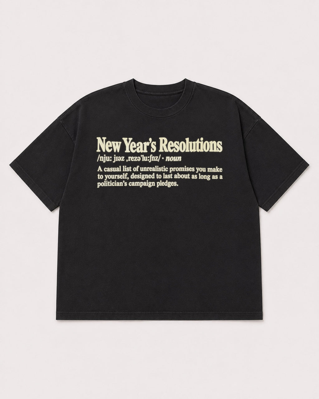 Mockup Boxy Heavyweight Tee Black product