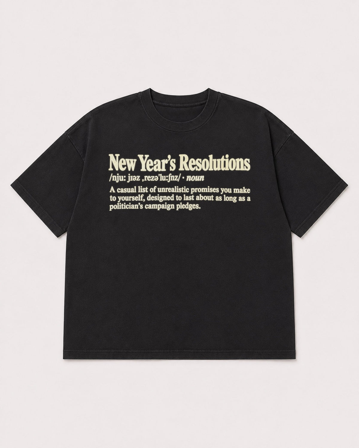 Mockup Boxy Heavyweight Tee Black product
