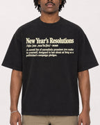 Mockup Boxy Heavyweight Tee Black male close-up 04