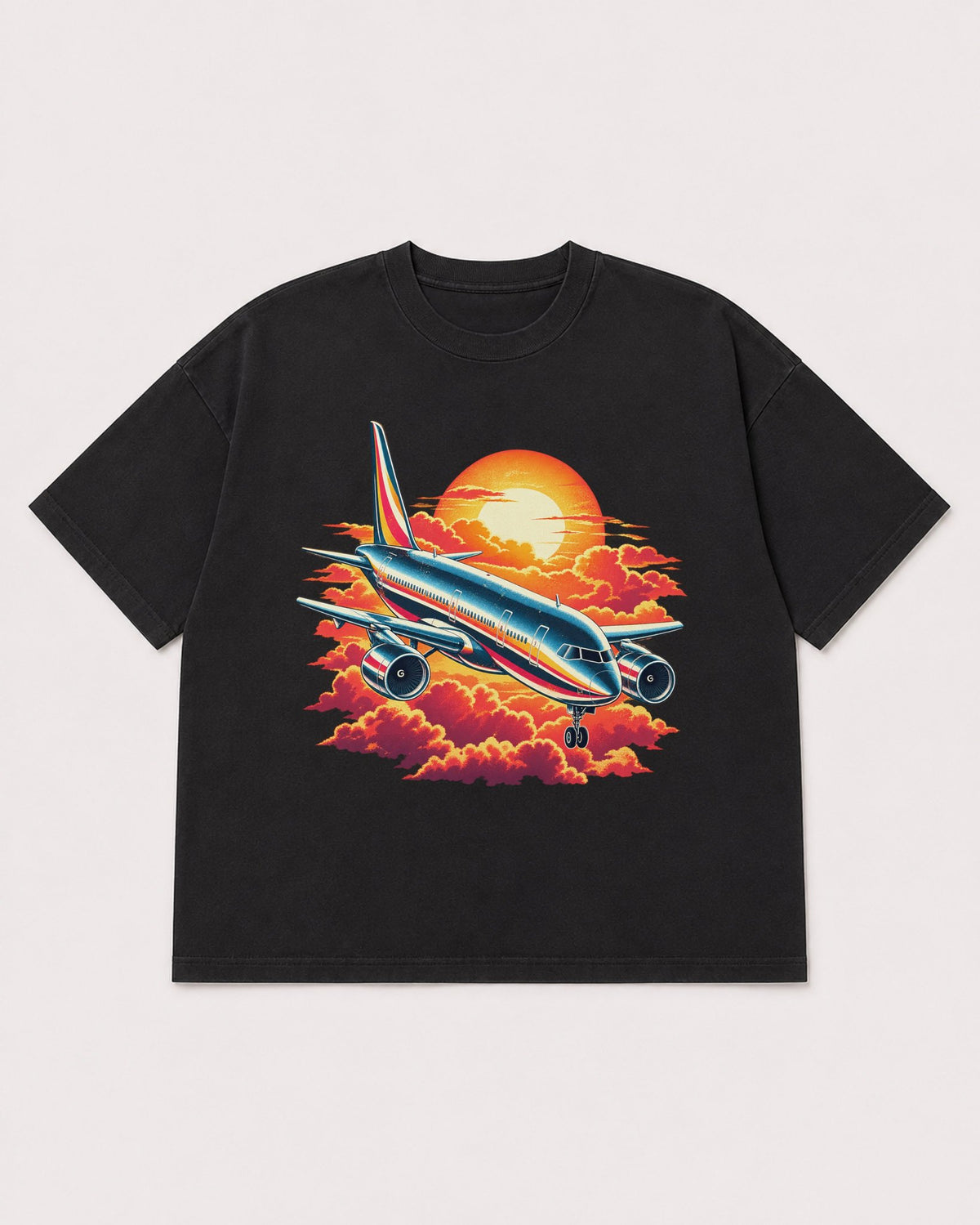 Mockup Boxy Heavyweight Tee Black product