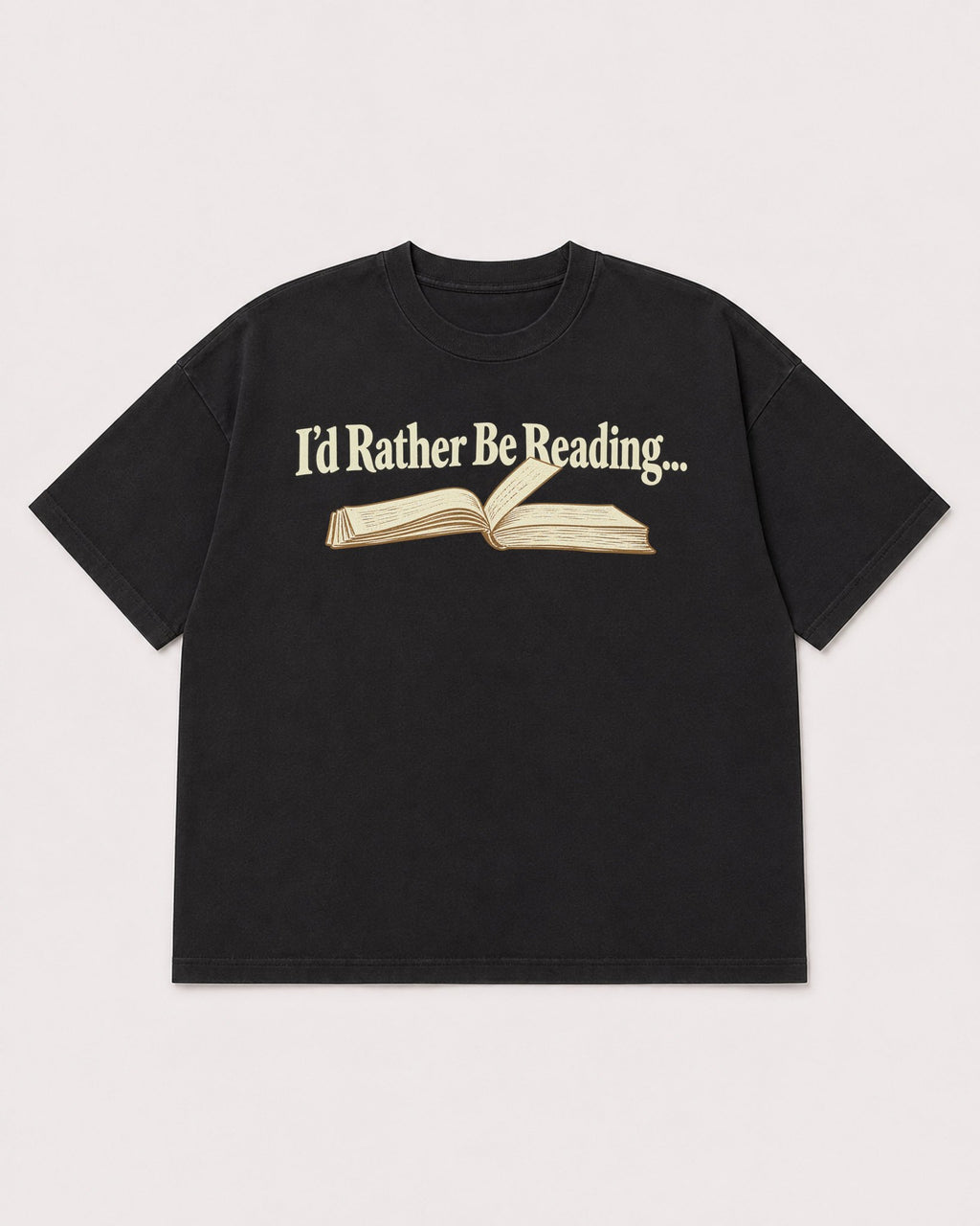 Mockup Boxy Heavyweight Tee Black product