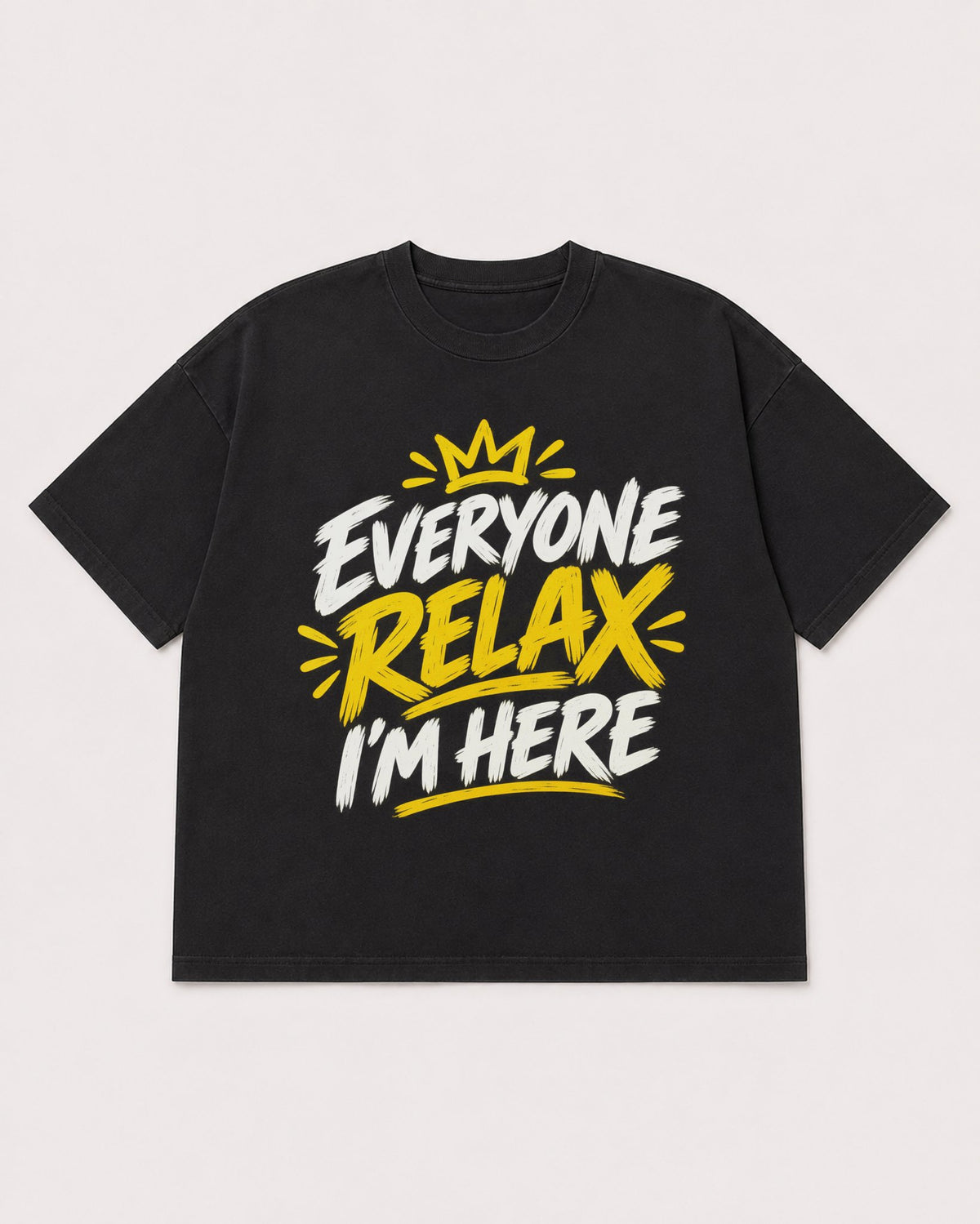Mockup Boxy Heavyweight Tee Black product