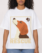Mockup Boxy Heavyweight Tee White female close-up 05