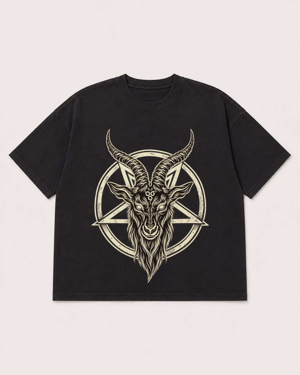Mockup Boxy Heavyweight Tee Black product