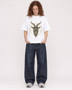 Mockup Boxy Heavyweight Tee White female full-body 09