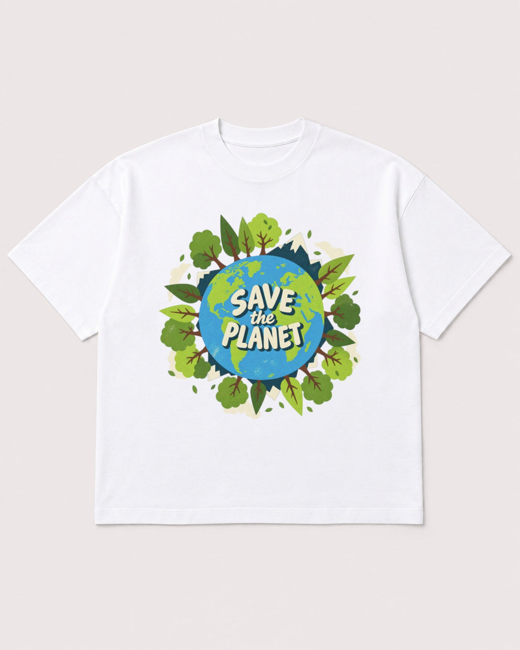 Mockup Boxy Heavyweight Tee White product