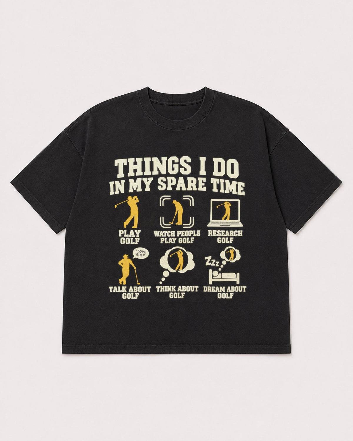 Mockup Boxy Heavyweight Tee Black product