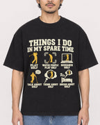 Mockup Boxy Heavyweight Tee Black male close-up 02