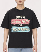 Mockup Boxy Heavyweight Tee Black male close-up 01