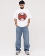 Mockup Boxy Heavyweight Tee White male full-body 07