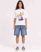 Mockup Boxy Heavyweight Tee White female full-body 06