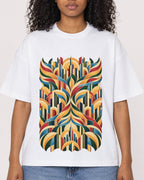 Mockup Boxy Heavyweight Tee White female close-up 05