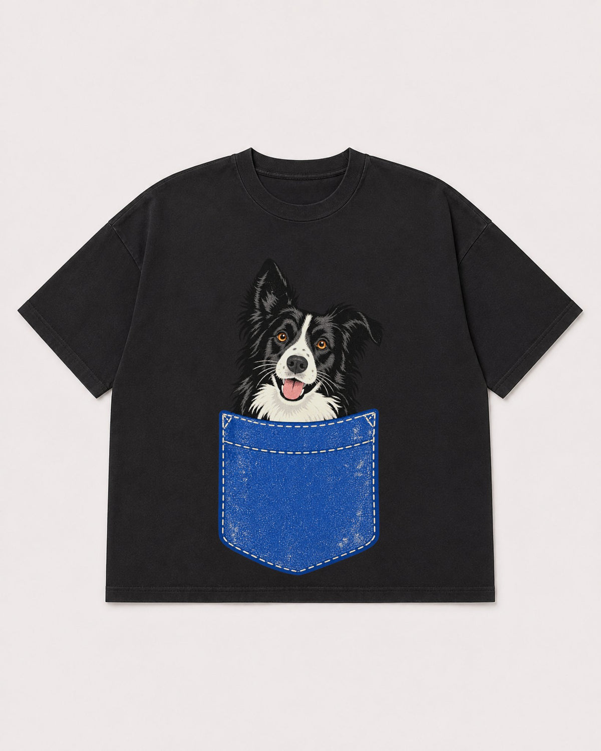 Mockup Boxy Heavyweight Tee Black product
