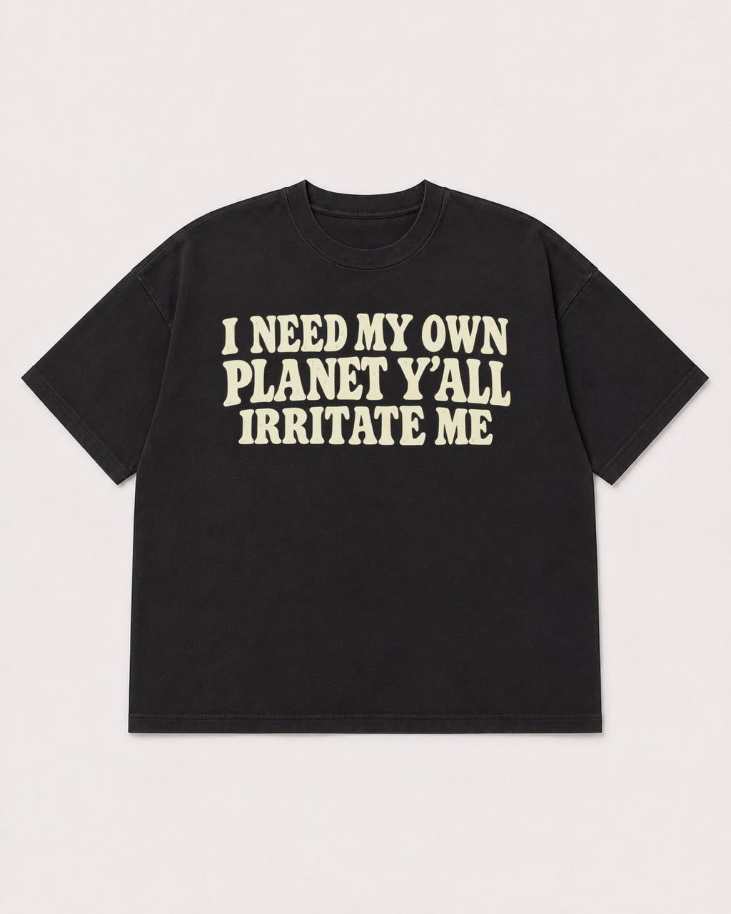 Mockup Boxy Heavyweight Tee Black product