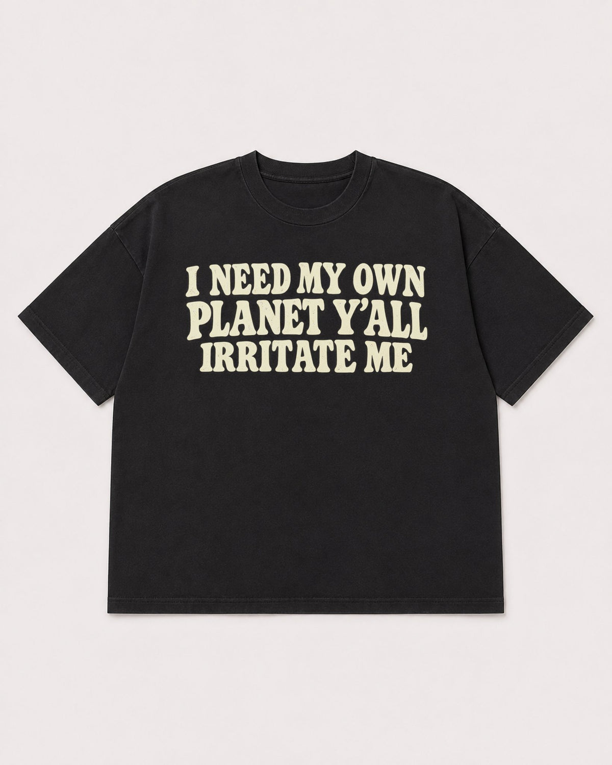 Mockup Boxy Heavyweight Tee Black product