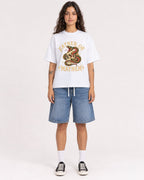 Mockup Boxy Heavyweight Tee White female full-body 06