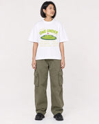 Mockup Boxy Heavyweight Tee White female full-body 32