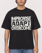 Mockup Boxy Heavyweight Tee Black male close-up 06