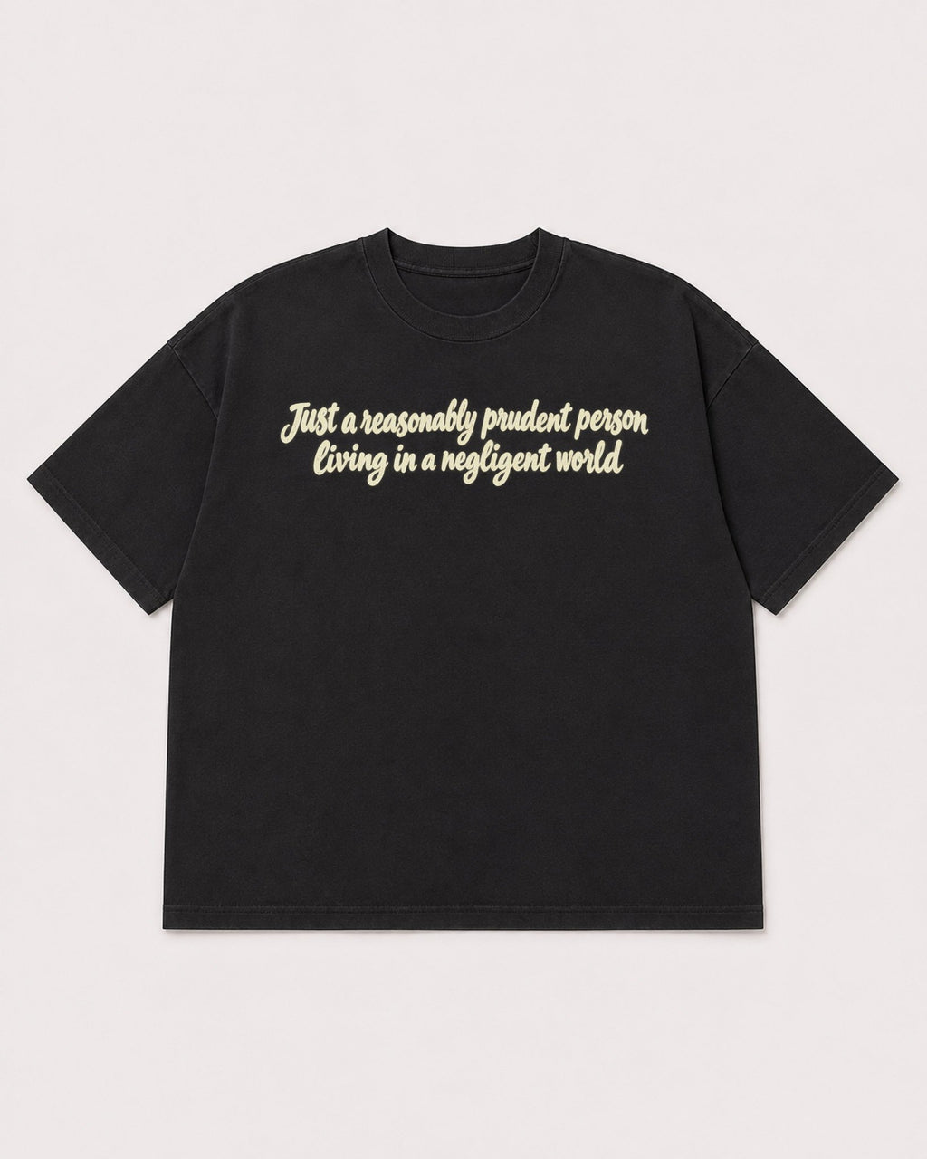 Mockup Boxy Heavyweight Tee Black product