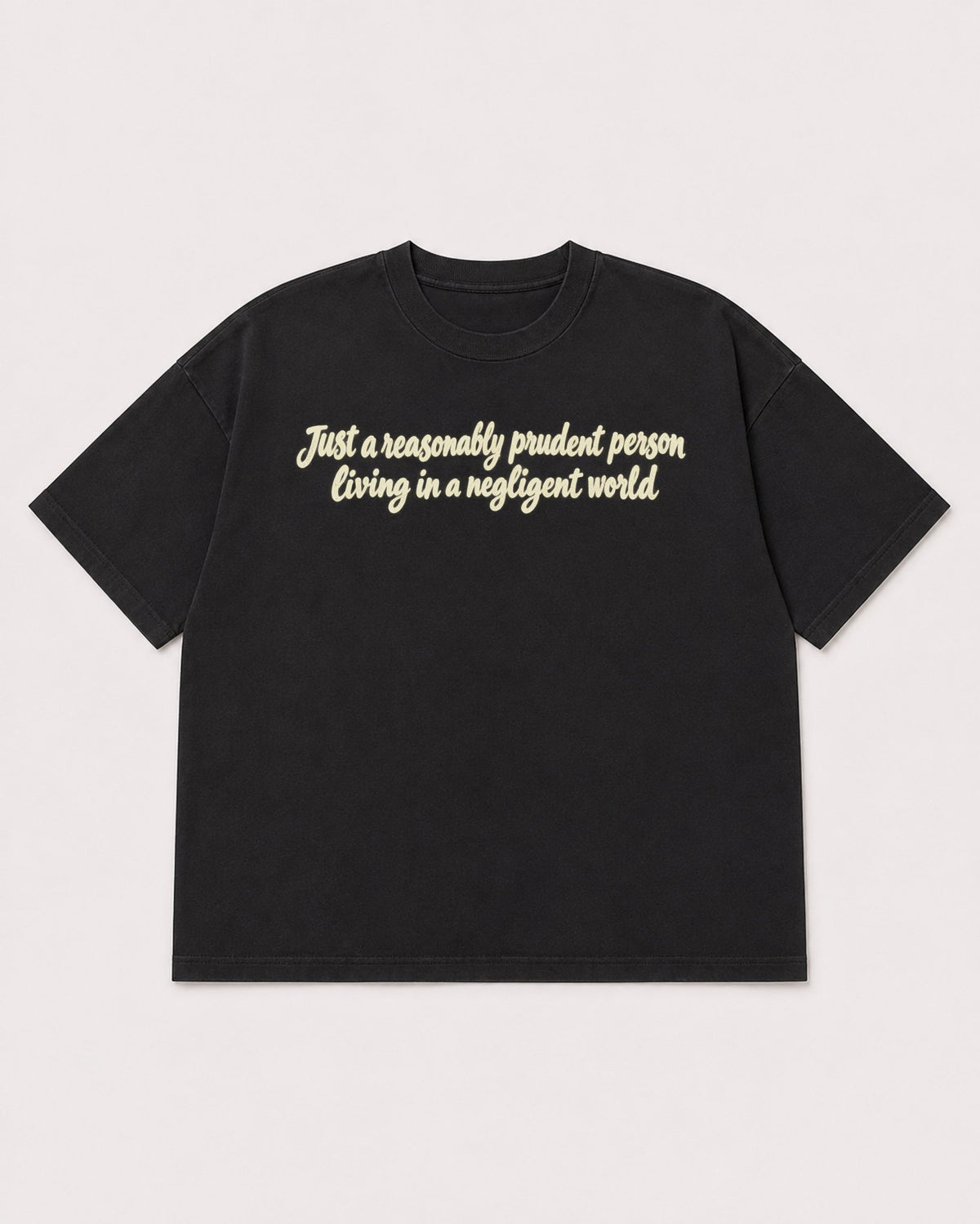 Mockup Boxy Heavyweight Tee Black product