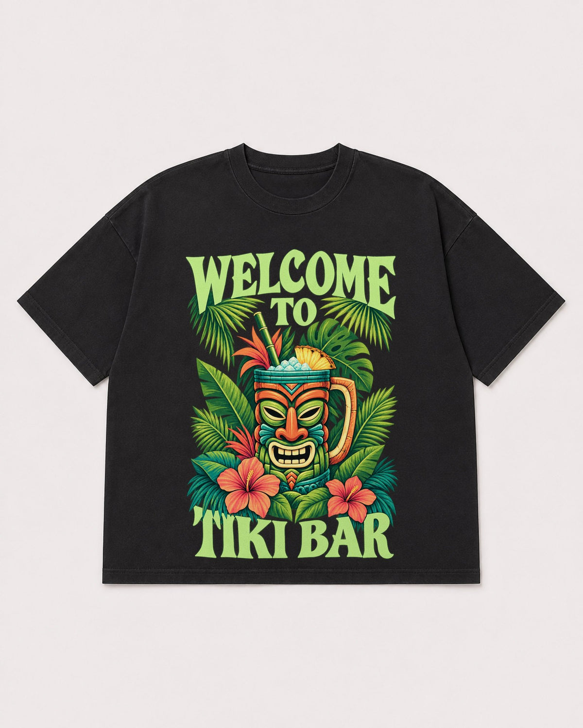 Mockup Boxy Heavyweight Tee Black product