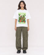 Mockup Boxy Heavyweight Tee White female full-body 02