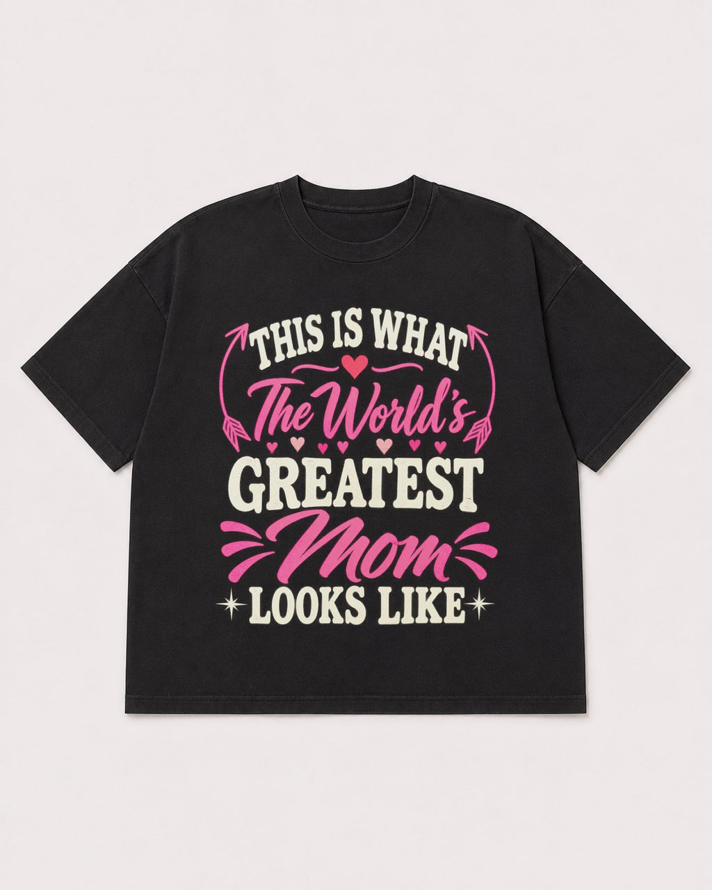 Mockup Boxy Heavyweight Tee Black product