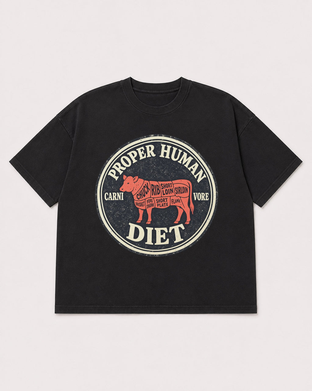 Mockup Boxy Heavyweight Tee Black product