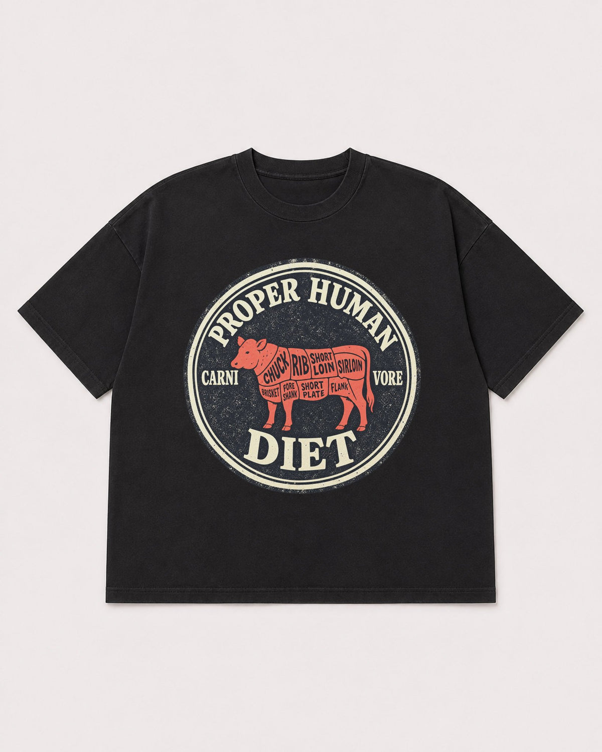 Mockup Boxy Heavyweight Tee Black product