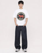 Mockup Boxy Heavyweight Tee White male full-body 01