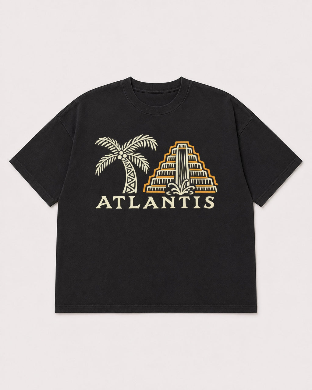 Mockup Boxy Heavyweight Tee Black product